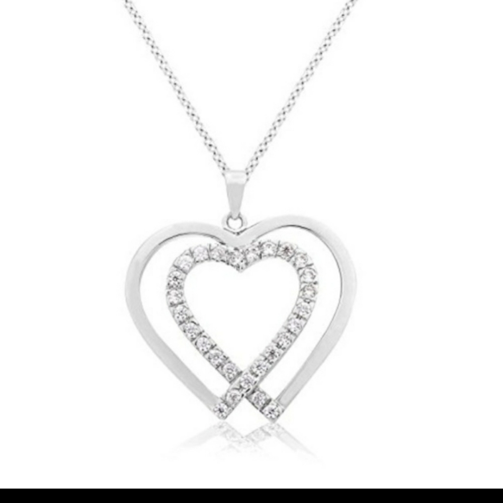 NEW Double Heart Shaped Pendant
